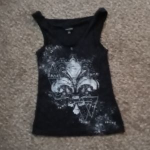 Rock & republic black xs tank top